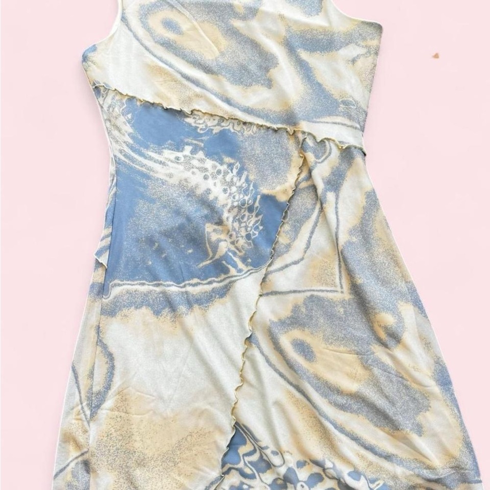 Vans Blue and Cream Patterned Dress